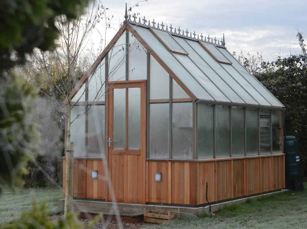 Alton Cheltenham Greenhouse with condensation in the morning