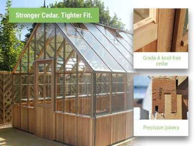 Feature image of the Alton Westminster Greenhouse showcasing the high quality framing