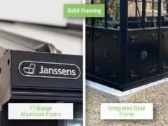 Feature image showcasing the solid framing of the Janssens Retro Victorian Greenhouse