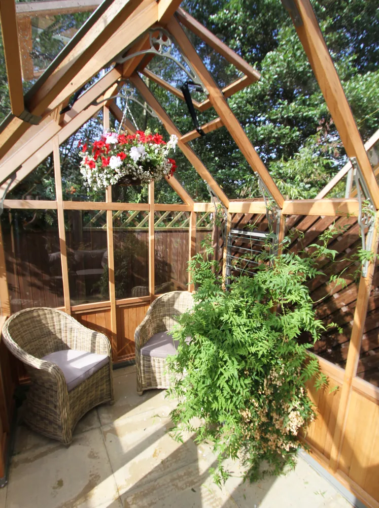 Interior shot of the Alton Durham Orangerie showing the height