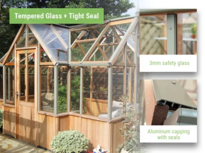 Feature image showcasing the glass and aluminum capping of the Alton Durham Orangerie