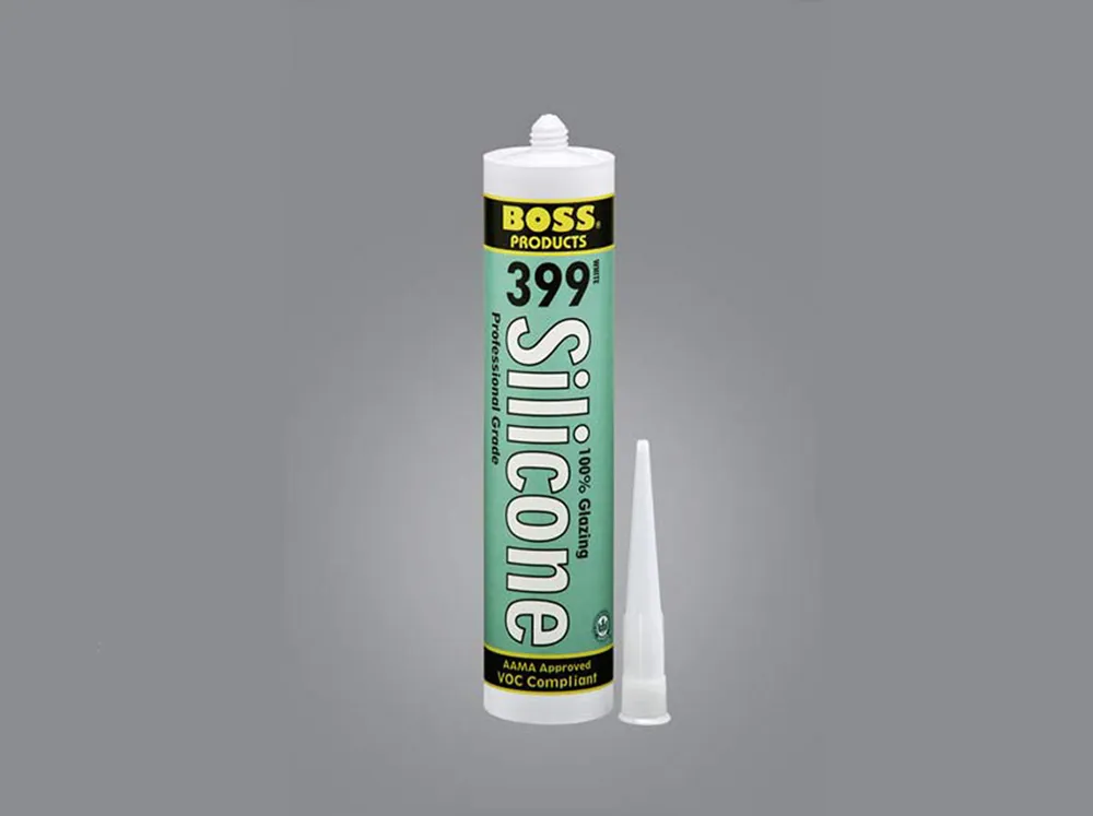 Tube of BOSS silicone sealant with applicator