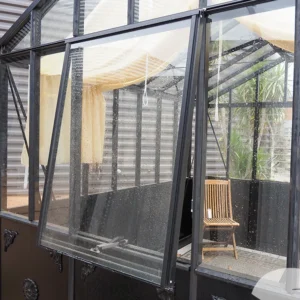 Exterior view of the top-hung Janssens Push-Out Side Window