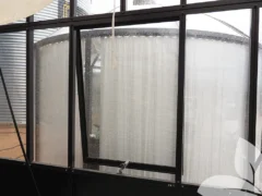 Interior view of the Janssens Push-Out Side Window