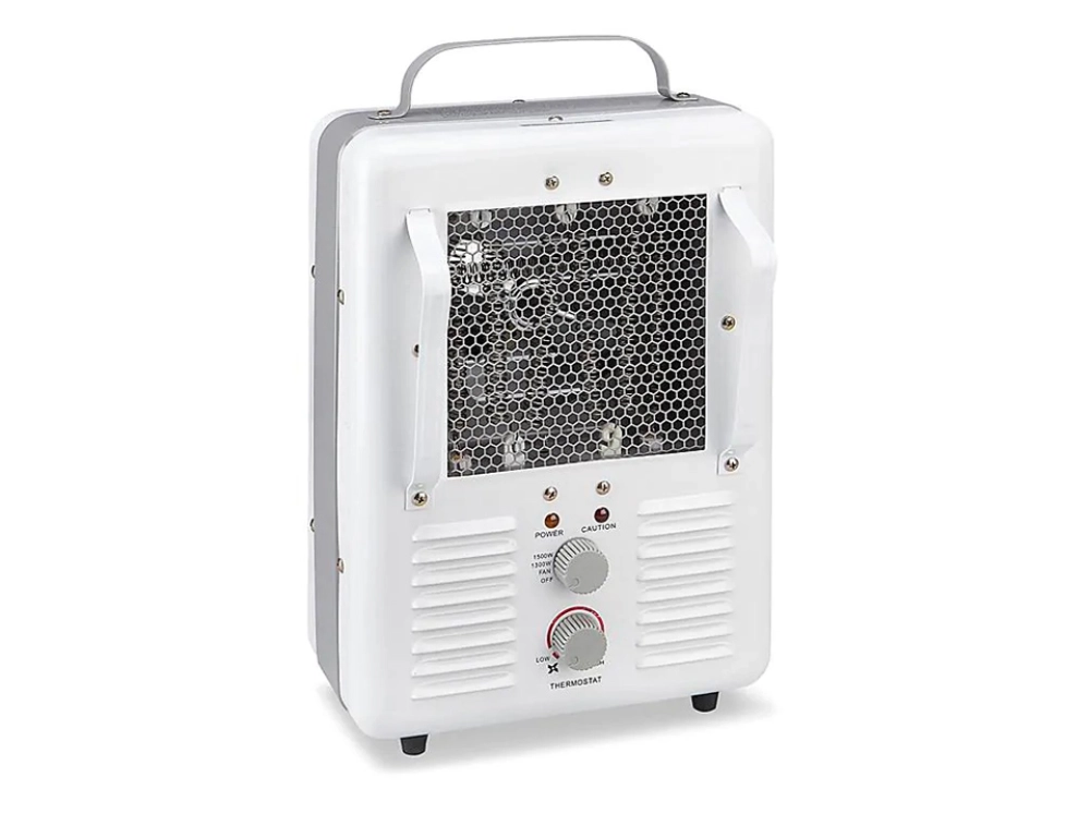 Front of the Milkhouse Electric Heater for small greenhouses