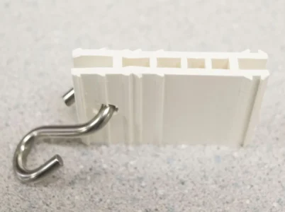 White Plastic Hooks for Growing Wire