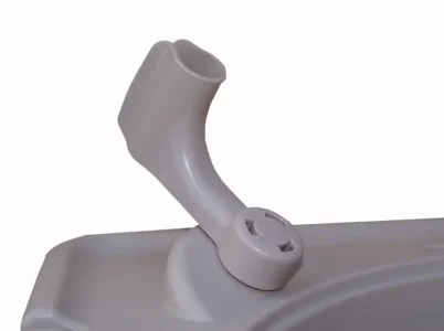 Close-up of the nozzle holder on the RSI Greenhouse Sink