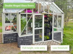 Feature image of the Janssens Antique Orangerie showcasing the wide double hinged door