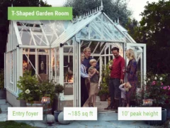 Feature image of teh Janssens Antique Orangerie showcasing the T-shaped design