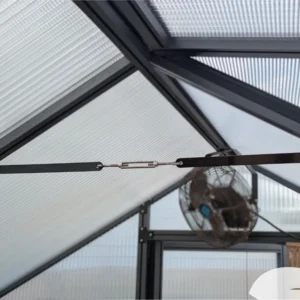 Black Greenhouse Roof Bracing installed in Nelke Pro Greenhouse