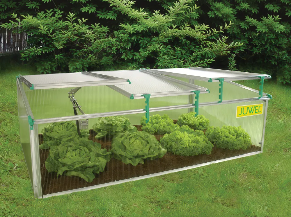 Juwel BioStar 1500 Cold Frame with three sectioned lid - all opened with one auto opener