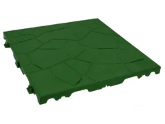 RSI Snaptile Flooring Tiles in green on white background