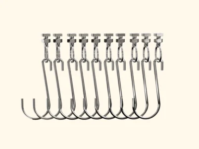Ten Vego Greenhouse Hooks with t-bolts